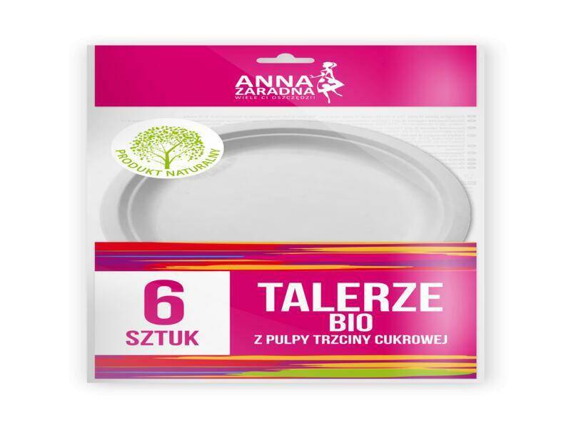 TALERZE AZ BIO Z TRZCINY CUKROWEJ A6