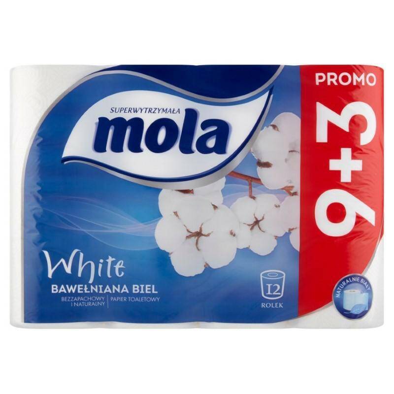 PAPIER TOALETOWY MOLA A9+3 BIAŁY 5890