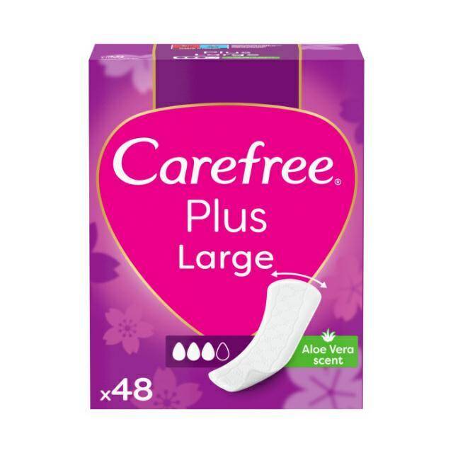 WKŁADKI CAREFREE PLUS A48 LARGE ALOE
