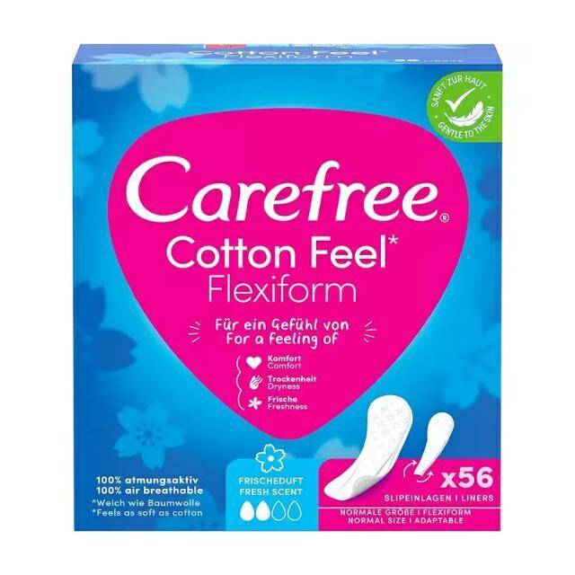 WKŁADKI CAREFREE A56 NORMAL COTTON FRESH