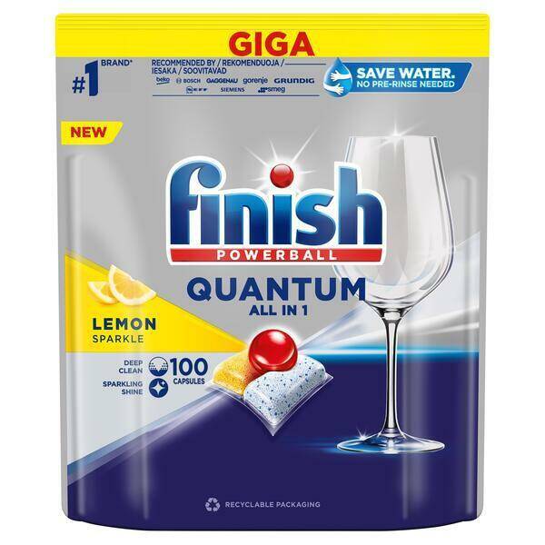 TABLETKI FINISH A100 QUANTUM AIO LEMON