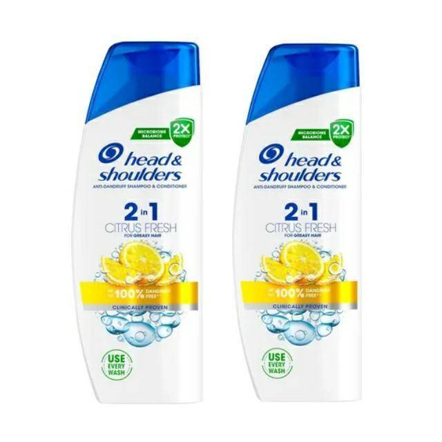SZAMPON HEAD&SHOULDERS 2x300ML CITRUS