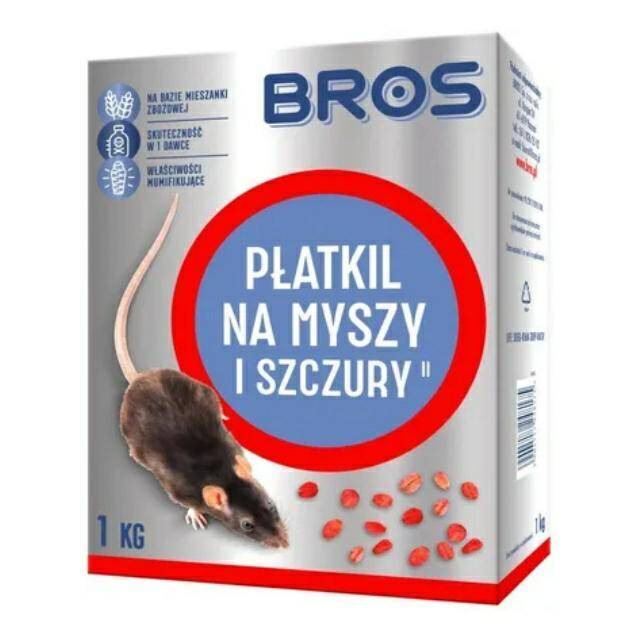 BROS N/MYSZY/SZCZURY PŁATKI 5X200G 1KG