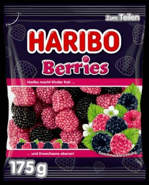 ZELKI HARIBO 175G BERRIES IMP 7845