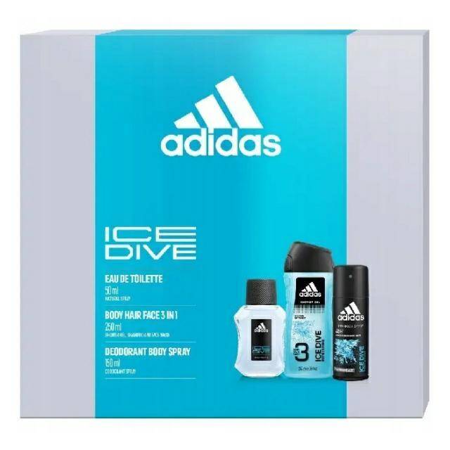 ZESTAW ADIDAS ICE DIVE DEZO150 +EDT50 +