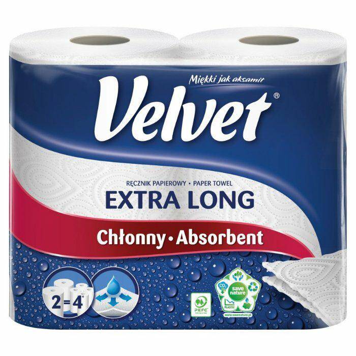 RĘCZNIK PAPIEROWY VELVET NAJDŁUŻSZY A2