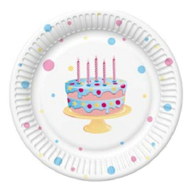 TALERZYK PAPIER 180MM A8 CAKE WITH
