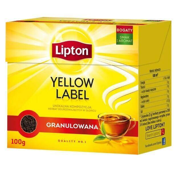 HERBATA LIPTON 100G YELLOW LABEL