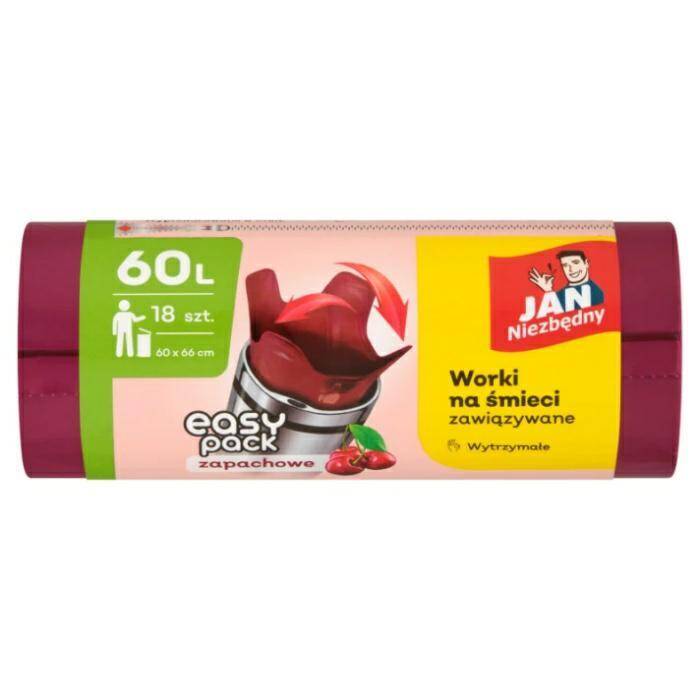 WORKI NA ŚMIECI JAN EASY 60L 18+4szt
