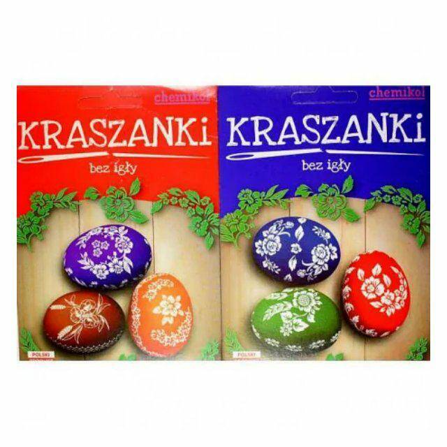 PISANKA KRASZANKI BEZ IGŁY Z BARWNIKIEM
