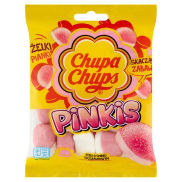 ŻELKI CHUPA CHUPS 90G PINKIS TRUSKAWKOWE