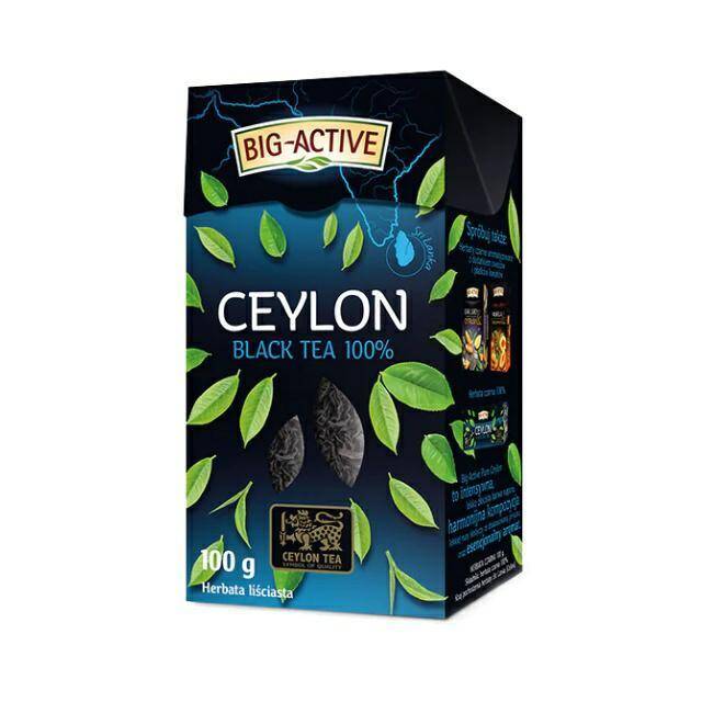 HERBATA BIGACTIVE LIŚC 100G BLACK