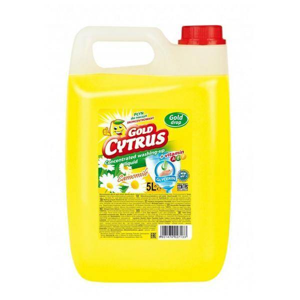 PŁYN DO NACZYŃ GOLD CYTRUS 5L RUMIANEK