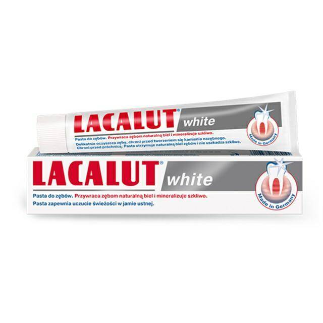 PASTA DO ZĘBÓW LACALUT WHITE 75ML 6055
