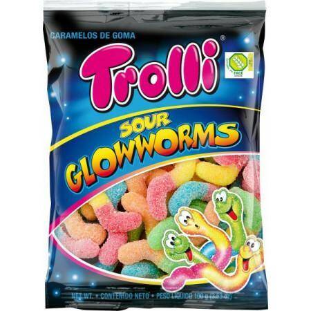 ŻELKI TROLLI 150G SAURE GLUHWURMCHEN