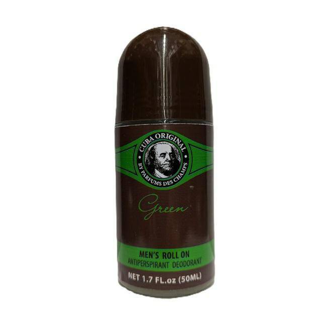 DEZODORANT CUBA 50ML ROLL ON MEN GREEN