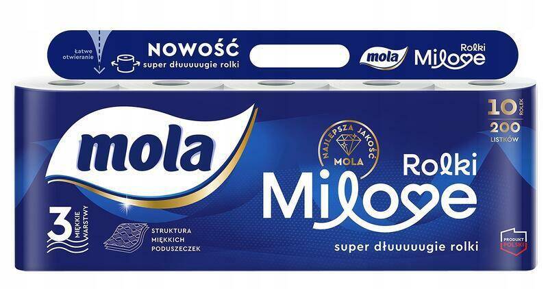 PAPIER TOALETOWY MOLA A10 MILOVE BIAŁY
