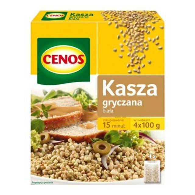 KASZA CENOS 400G GRYCZANA BIAŁA 4X100G