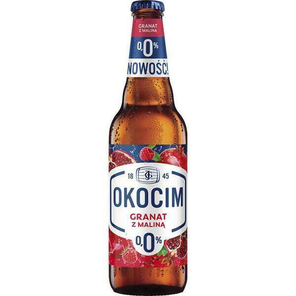 PIWO OKOCIM 500ML GRANAT Z MALINĄ 0%
