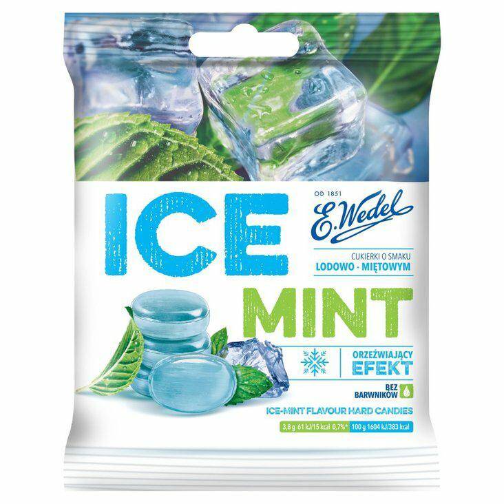 CUKIERKI WEDEL 90G ICE MINT 7157