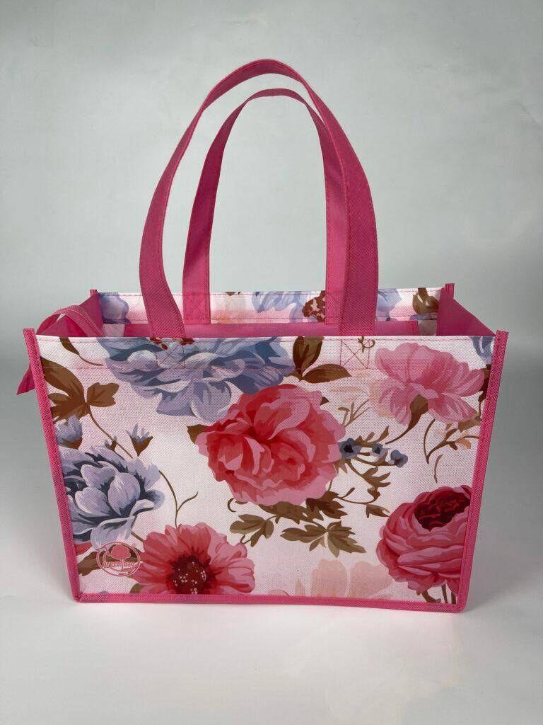 TORBA GAM LAMINOWANA 34x15x25 KWIATY