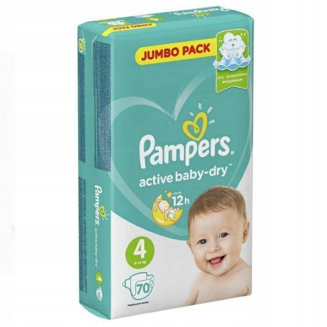 PIELUCHY PAMPERS ACTIVE BABY DRY A70 4