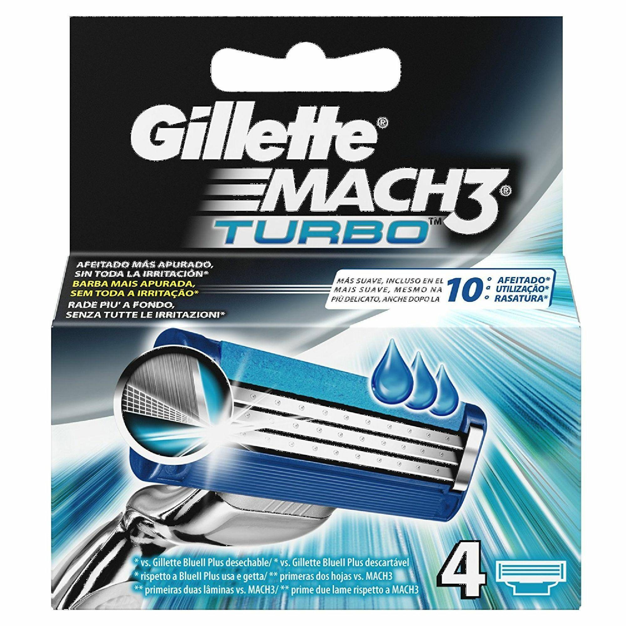 NÓŻ GILLETTE MACH3 A4 TURBO IMP 3813