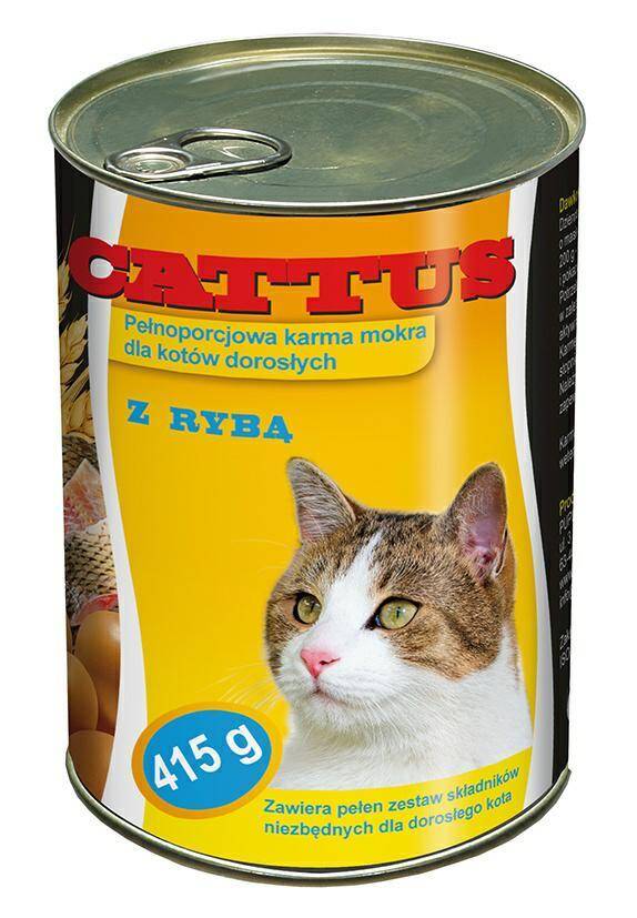 KARMA DLA KOTA CATTUS 415G PUSZKA RYBA