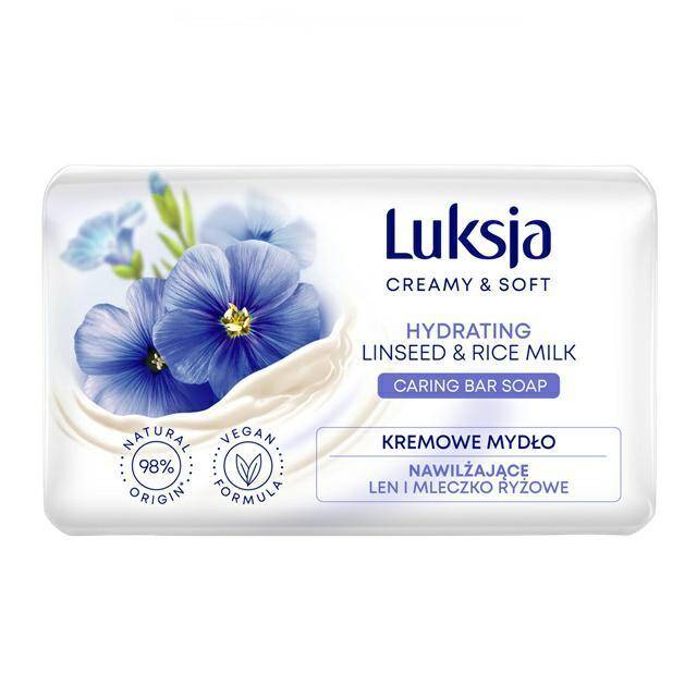 MYDŁO W KOSTCE LUKSJA 90G LINSEED RICE