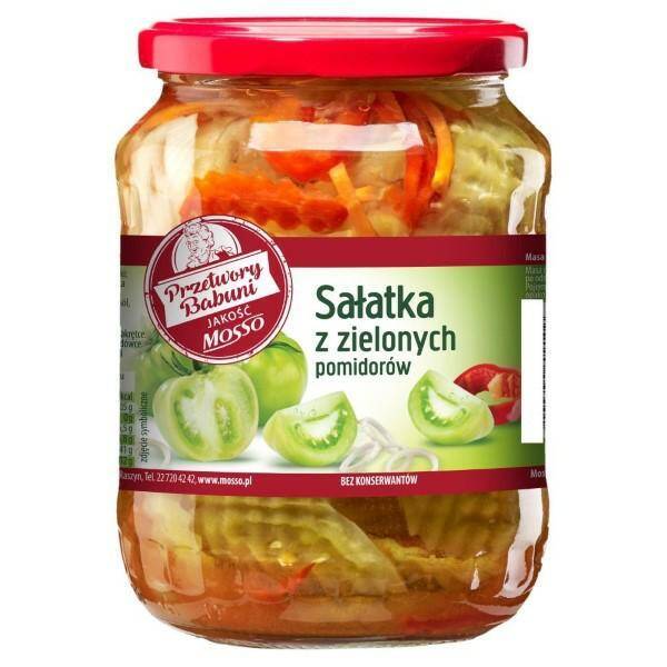 SAŁATKA MOSSO 640G Z ZIELONYCH POMIDORÓW