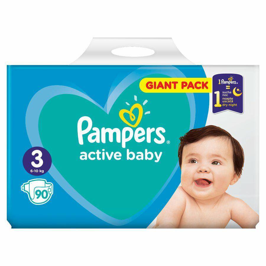 PIELUCHY PAMPERS GIANT A90 MIDI 3 6-10