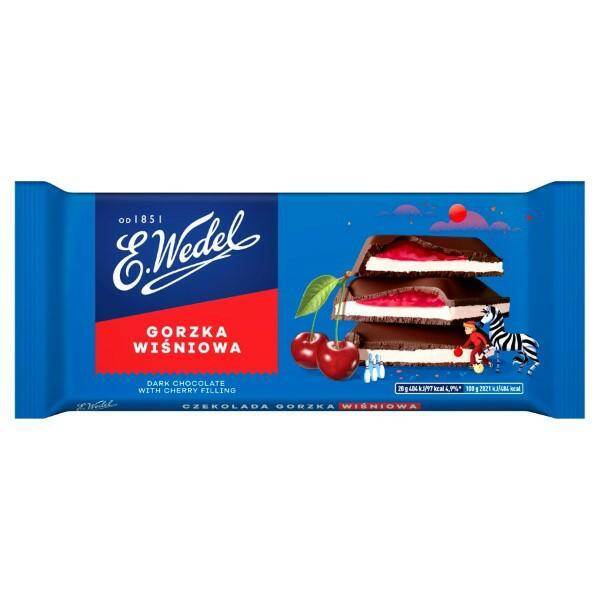 CZEKOLADA WEDEL 100G GORZKA WIŚNIOWA