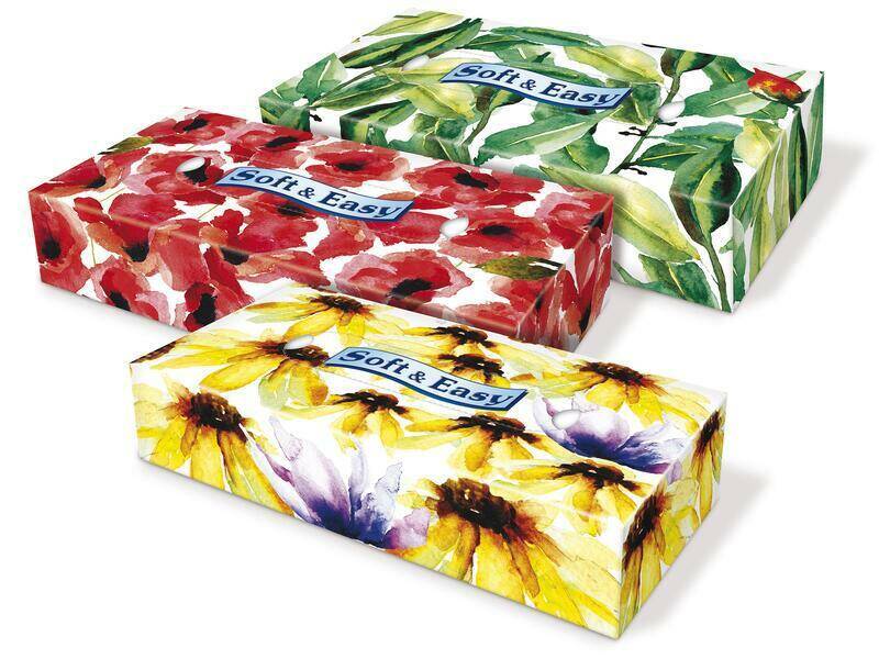 CHUSTECZKI SOFT&EASY A80 KWIATY KARTON