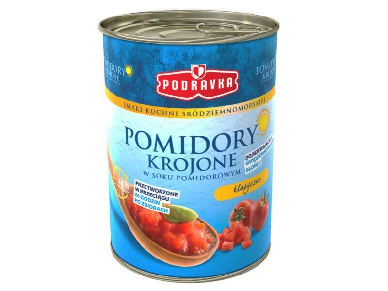 POMIDORY PODRAVKA 400G KROJONE PUSZKA