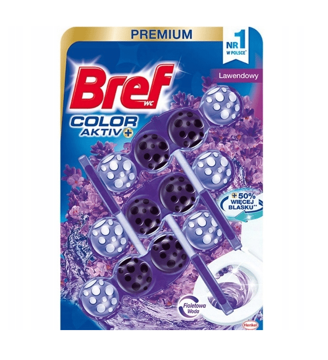 ZAWIESZKA DO WC BREF 3X50G BARWIĄCE