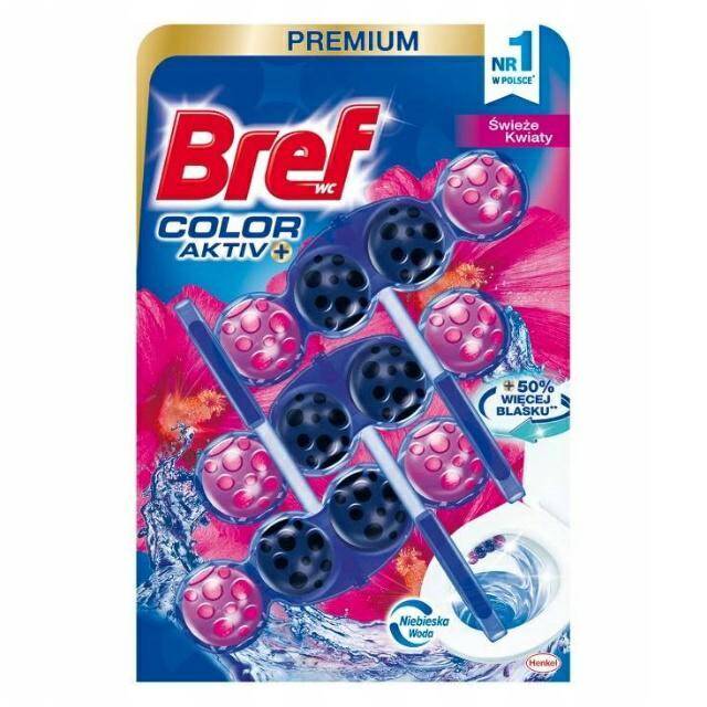 ZAWIESZKA DO WC BREF 3X50G BARWIĄCE
