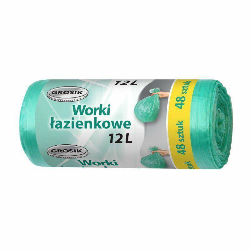 WORKI NA ŚMIECI GROSIK 12L A48 ZIELONE