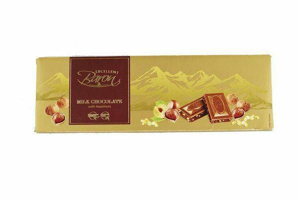 CZEKOLADA BARON 220G MLECZNA ORZECHOWA