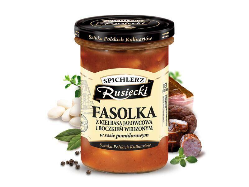 FASOLKA RUSIECKI 470G Z KIEŁBASĄ 1518