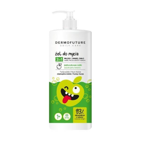 ŻEL DO MYCIA DF KIDS 500ML 3W1 JABŁUSZKO