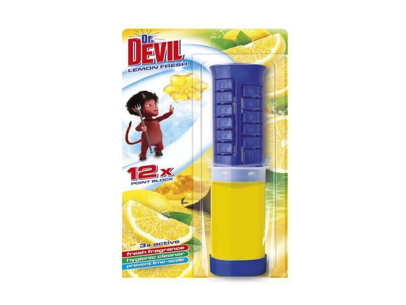 ŻEL DO WC DR DEVIL PUNKTOWY LEMON FRESH