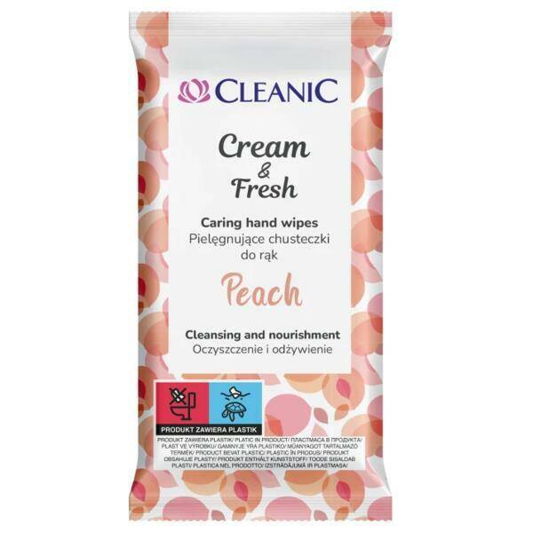 CHUSTECZKI CLEANIC DO RĄK CF PEACH A15