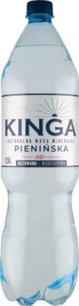 WODA KINGA PIENIŃSKA 1,5L GAZ 4005
