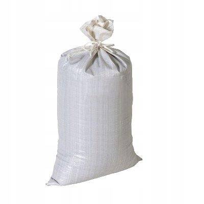 worek PP 60x105 biały 75g z obrębkiem