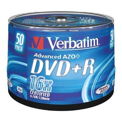 Dysk DVD+R VERBATIM 4,7GB (50) cake
