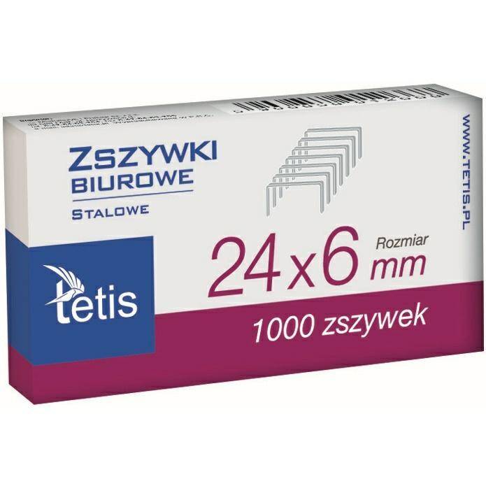 Zszywki 24/6 Tetis GZ101-A