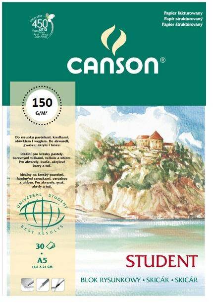 Blok rysunkowy Canson Student A5 30ark