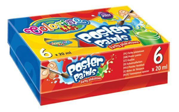 Farby plakatowe Colorino 12k 20ml Pastel