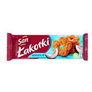 Ciastka SAN Łakotki 168g kokosowe