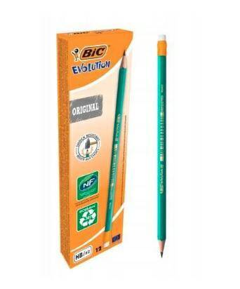 Ołówek BIC Evolution HB 655 z gumką 12